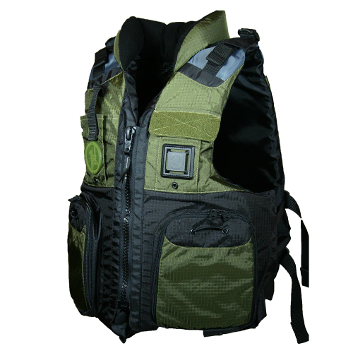 First Watch - First Watch AV-800 Pro 4-Pocket Vest (USCG Type III) - Green/Black - L/XL