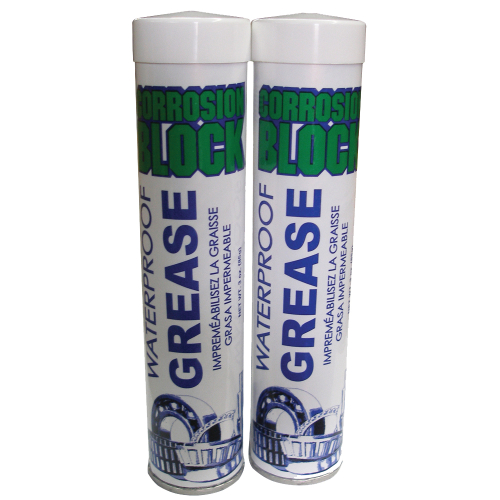 Corrosion Block - Corrosion Block High Performance Waterproof Grease - (2) 3oz Cartridges - Non-Hazmat, Non-Flammable &amp; Non-Toxic