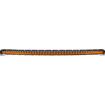Heretic Studio - Heretic Studio 6-Series Light Bar - 40in. (45in. x 2in. x 1.5in.) - Black Flood Light - Curved with Amber Lens - 54010