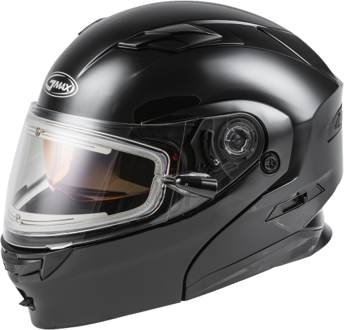 G-Max - G-Max MD-01S Solid Helmet with Electric Shield - M4010024 - Black - Small