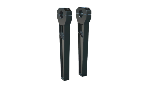 Todds Cycle - Todds Cycle 1-1/8in. Handlebar Riser Kit - 10in. Rise - Black - TD-R21-10B