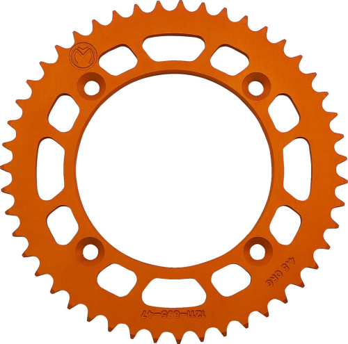 Moose Racing - Moose Racing Aluminum Rear Sprocket - 47T - Orange - 1211-895-47-14