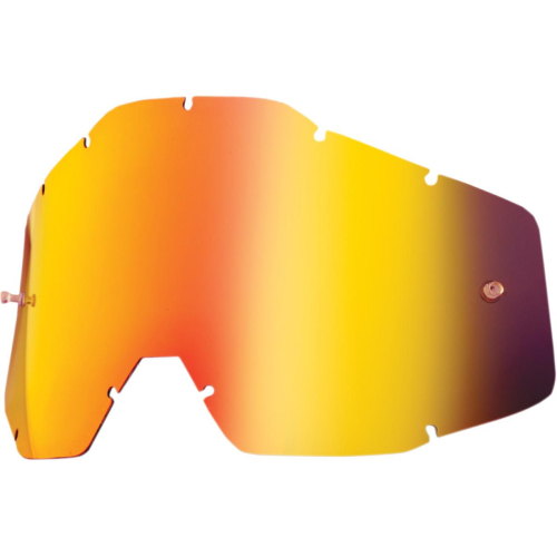 100% - 100% Dual Anti-Fog Lens for Racecraft/Accuri Goggles - Mirror Red - 51002-003-02