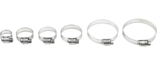 Helix Racing Products - Helix Racing Products Stainless Steel Hose Clamps - 58mm-83mm - 111-6244