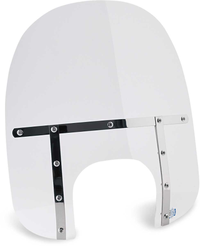 Memphis Shades - Memphis Shades Memphis Fats Windshield (Big Headlight Cutout) - 17in. - Clear - MEM6820