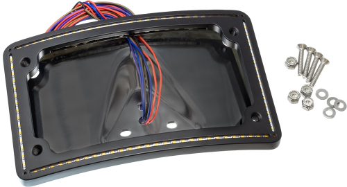 Letric Lighting Co. - Letric Lighting Co. Perfect Plate-Light Curved LP Frame - Gloss Black - LLC-CPPL-B2