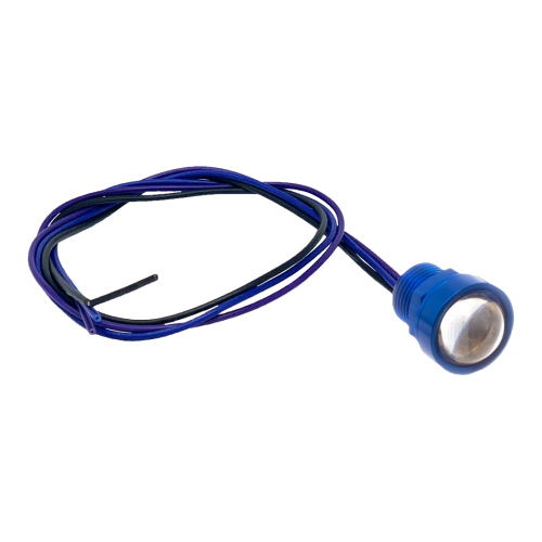 Letric Lighting Co. - Letric Lighting Co. Royal Flush 9/16in. OD. G2 LED - Blue with Red/Red LED (3 Wire) - LLC-RFNS-RR
