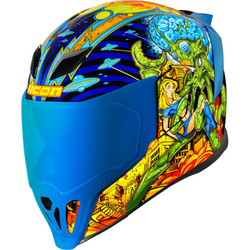 Icon - Icon Airflite Bugoid Blitz Helmet - 0101-15546 - Blue - X-Small
