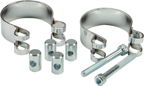 HardDrive - HardDrive Chromed Super Exhaust Clamp - 48mm - 14-0522