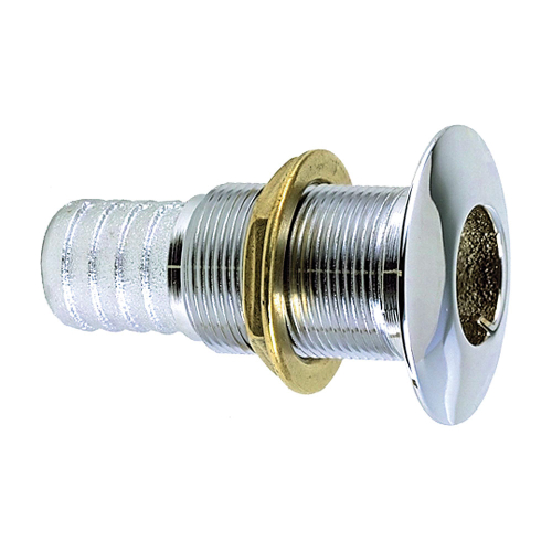 Perko - Perko 1" Thru-Hull Fitting f/ Hose Chrome Plated Bronze MADE IN THE USA