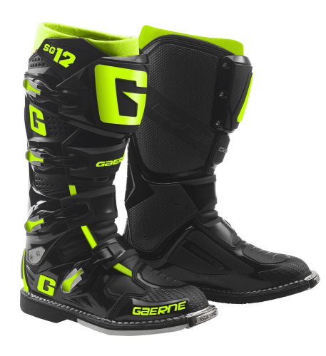 Gaerne - Gaerne SG12 Boots - 2174-089-08 - Black/Flo Yellow - 8