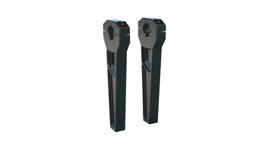 Todds Cycle - Todds Cycle 1-1/8in. Handlebar Riser Kit - 8in. Rise - Black - TD-R21-08B