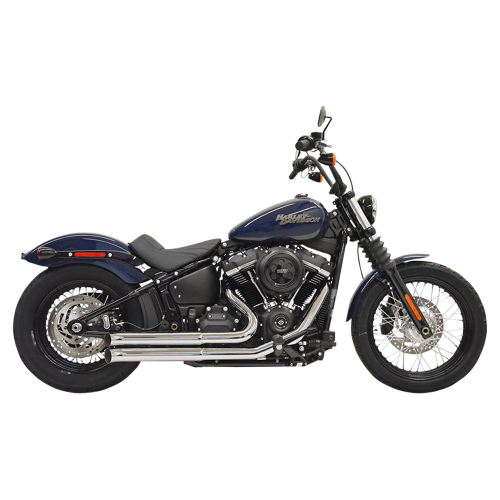 Bassani Manufacturing - Bassani Manufacturing Pro-Street Turnout Exhaust System - Chrome - 1S35D