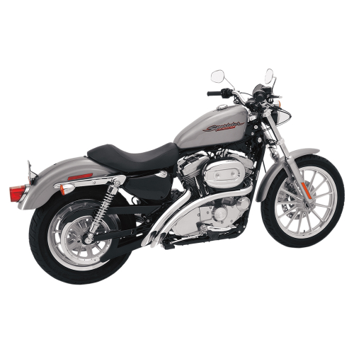Bassani Manufacturing - Bassani Manufacturing Radial Sweepers Exhaust System - Chrome - XL4-FF12CL