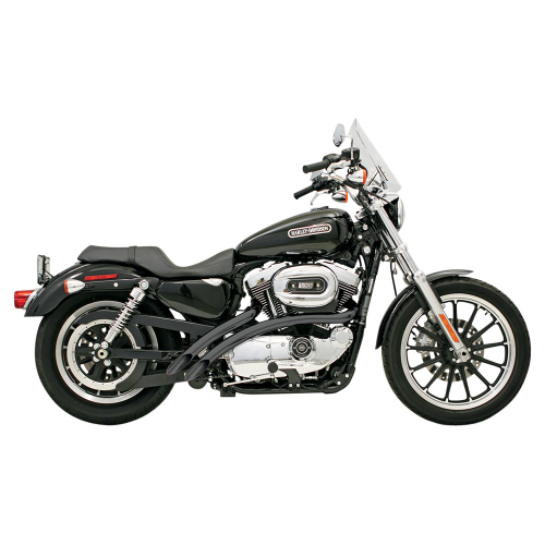 Bassani Manufacturing - Bassani Manufacturing Radial Sweepers Exhaust System - Black Ceramic - XL-FF12B