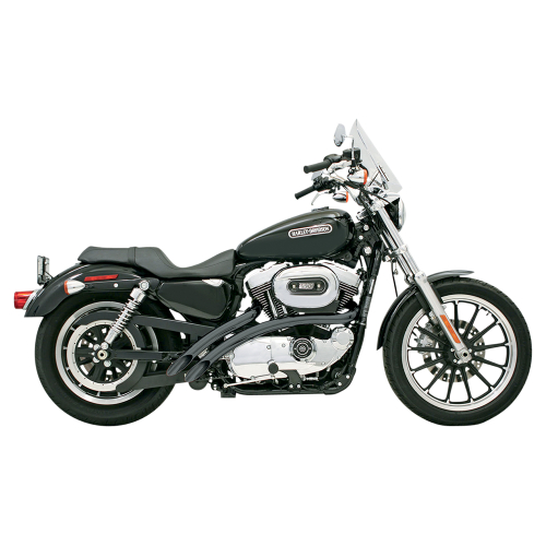 Bassani Manufacturing - Bassani Manufacturing Radial Sweepers Exhaust System - Black Ceramic - XL4-FF12CLB