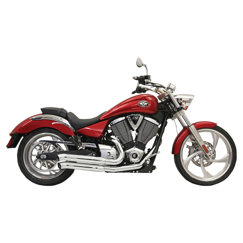 Bassani Manufacturing - Bassani Manufacturing Pro Street Turn Out Exhaust System - Chrome - 6V23D