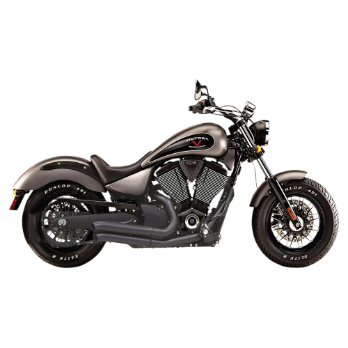 Bassani Manufacturing - Bassani Manufacturing Pro Street Turn Out Exhaust System - Black - 6V23DB