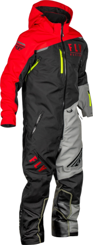 Fly Racing - Fly Racing Cobalt Snow Bike Shell Monosuit - 470-43642X - Black/Red - 2XL