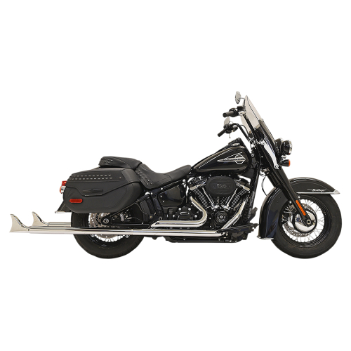 Bassani Manufacturing - Bassani Manufacturing True Duals with 39in. Fishtail Mufflers - with Baffle - Chrome - 1S96E-39