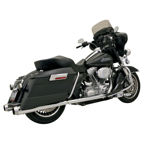 Bassani Manufacturing - Bassani Manufacturing Power Curve True-Dual Crossover Header Pipes - Chrome - 11215A