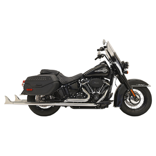 Bassani Manufacturing - Bassani Manufacturing True Duals with 36in. Fishtail Mufflers - with Baffle - Chrome - 1S96E-36