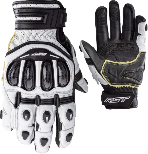 RST - RST Tractech EVO 4 Short Gloves - 102667WHI-07 - White/White/Black - 7