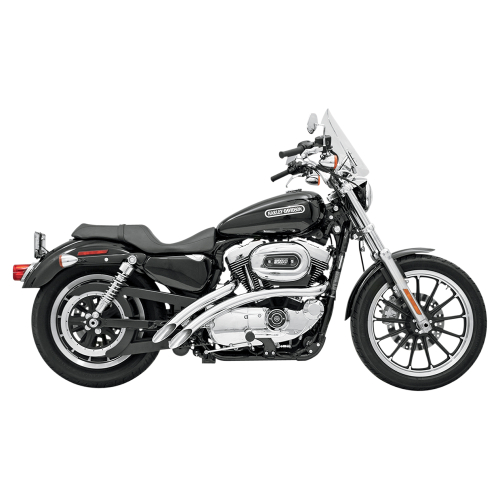 Bassani Manufacturing - Bassani Manufacturing Radial Sweepers Exhaust System - Chrome - XL-FF12