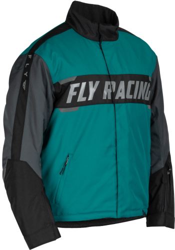Fly Racing - Fly Racing Outpost Jacket - 470-55013X - Black/Teal/Orange - 3XL