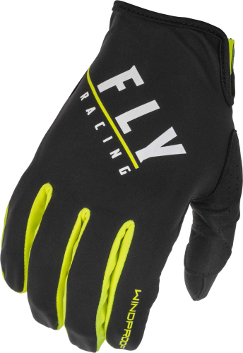 Fly Racing - Fly Racing Windproof Gloves - 371-14208 - Black/Hi-Vis - Small