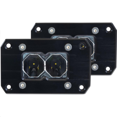 Heretic Studio - Heretic Studio 6-Series Flood Light - Black Flush Mount - 2in. - 50207
