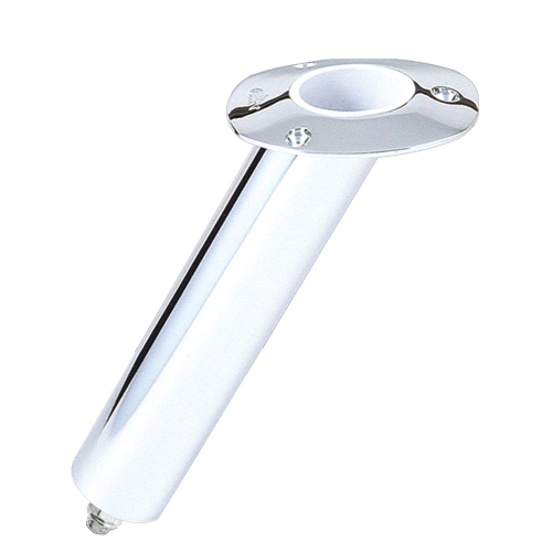 Lee's Tackle - Lee's 30° Stainless Steel Swivel Base Flush Mount Rod Holder - Medium - 2" OD X 6.5" Tube f/Small Bent Butts