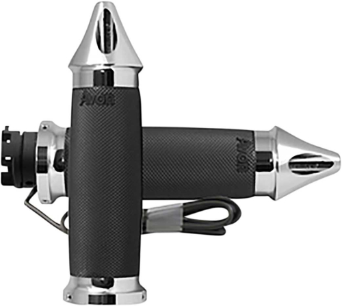 Avon Grips - Avon Grips Custom Contour Heated Grips - Spike - Chrome - IN-S-CC-85-S-H