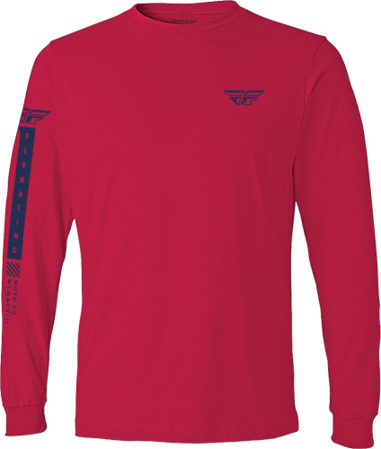 Fly Racing - Fly Racing Tribe Long Sleeve Tee Shirt - 352-4166L - Red/Blue - Large
