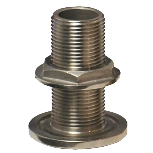 GROCO - GROCO 1-1/4" NPS NPT Combo Stainless Steel Thru-Hull Fitting w/Nut