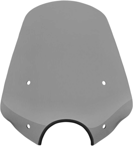 Memphis Shades - Memphis Shades Big Shot Sportshield Windshield (7in. Cutout) - Black Smoke - MEP57112