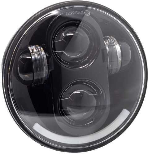 Letric Lighting Co. - Letric Lighting Co. 5.75in. LED Headlight - Premium LED - Black - LLC-LH-5B