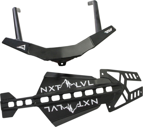 Skinz Protective Gear - Skinz Protective Gear Front Aluminum Bumper - Black/Black - NXPFB228-FBK