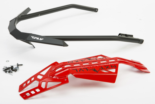 Skinz Protective Gear - Skinz Protective Gear Front Aluminum Bumper - Black/Red - NXPFB228-RD