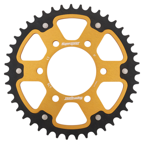 Supersprox - Supersprox Stealth Rear Sprocket - 43T - RST-478-43-GLD