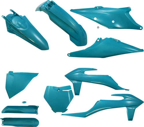 Acerbis - Acerbis Full Plastic Kit - Teal Metallic - 2726497441