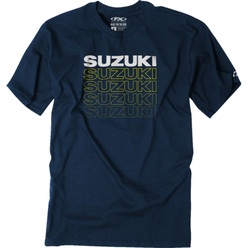 Factory Effex - Factory Effex Suzuki Repeat T-Shirt - 27-87422 - Heather Navy - Medium