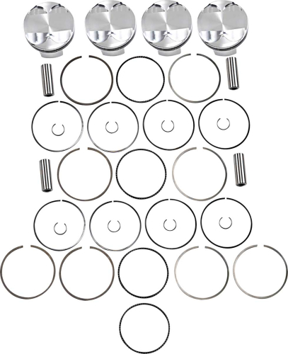 J.E. Pistons - J.E. Pistons FSR Piston Kit - 2.00mm Oversize to 83.00mm, 13.5:1 Compression - 274086
