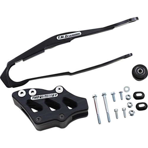 T.M. Designworks - T.M. Designworks Dirt Cross Multi-Purpose Chain Slide-N-Guide Kit FE2 Guide - Black - DCK-OR5-BK