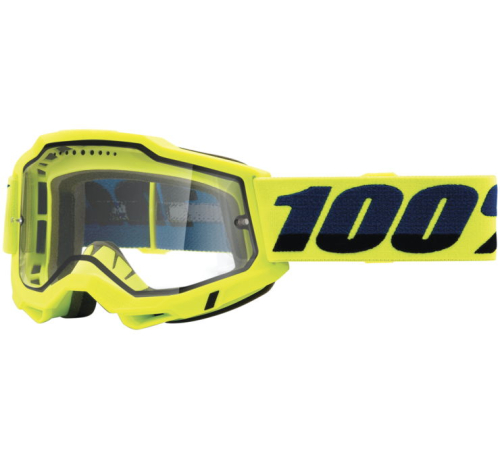 100% - 100% Accuri 2 Enduro MTB Goggles - 50016-00003 - Fluorescent Yellow / Clear Lens - OSFM