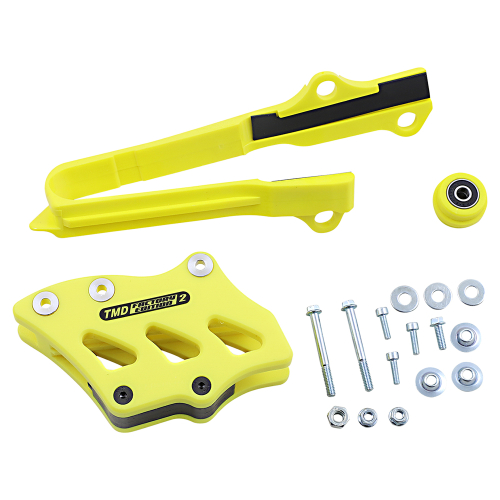 T.M. Designworks - T.M. Designworks Dirt Cross Multi-Purpose Chain Slide-N-Guide Kit FE2 Guide - Yellow - SCP-OR3-YL