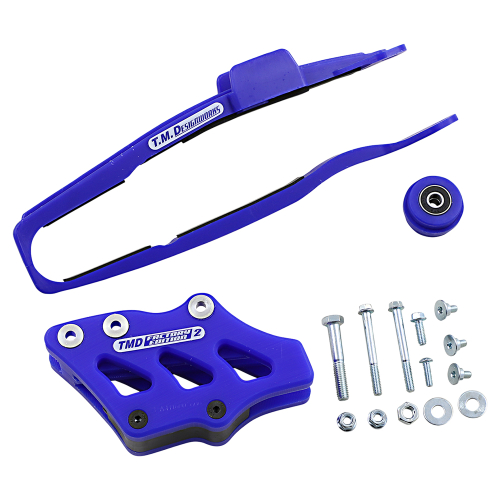 T.M. Designworks - T.M. Designworks Dirt Cross Multi-Purpose Chain Slide-N-Guide Kit FE2 Guide - Blue - YCP-OR5-BU