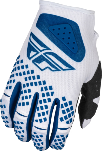Fly Racing - Fly Racing Kinetic Center Gloves - 378-511XS - White/Navy - X-Small