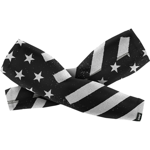 Zan Headgear - Zan Headgear Sportflex Series Arm Sleeves - AL091LG - White/Black - Large