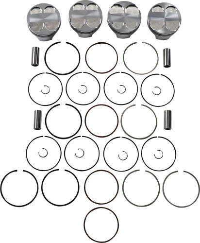 J.E. Pistons - J.E. Pistons FSR Piston Kit - 2.00mm Oversize to 78.00mm, 13.5:1 Compression - 274083